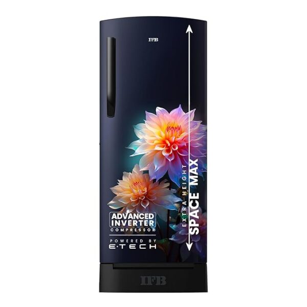 IFB 187L 4 Star Direct Cool Advanced Inverter Single Door Refrigerator (IFBDC-2134DBNED, Divine Bliss-Blue, Humidity Controller, Extraordinary Space with Base Drawer)